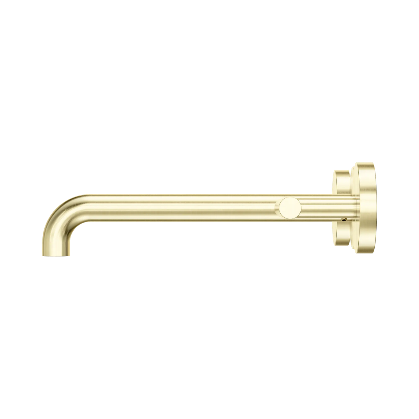 Nero Mecca Lever Wall Basin/Bath Set 220mm Spout Brushed Gold
