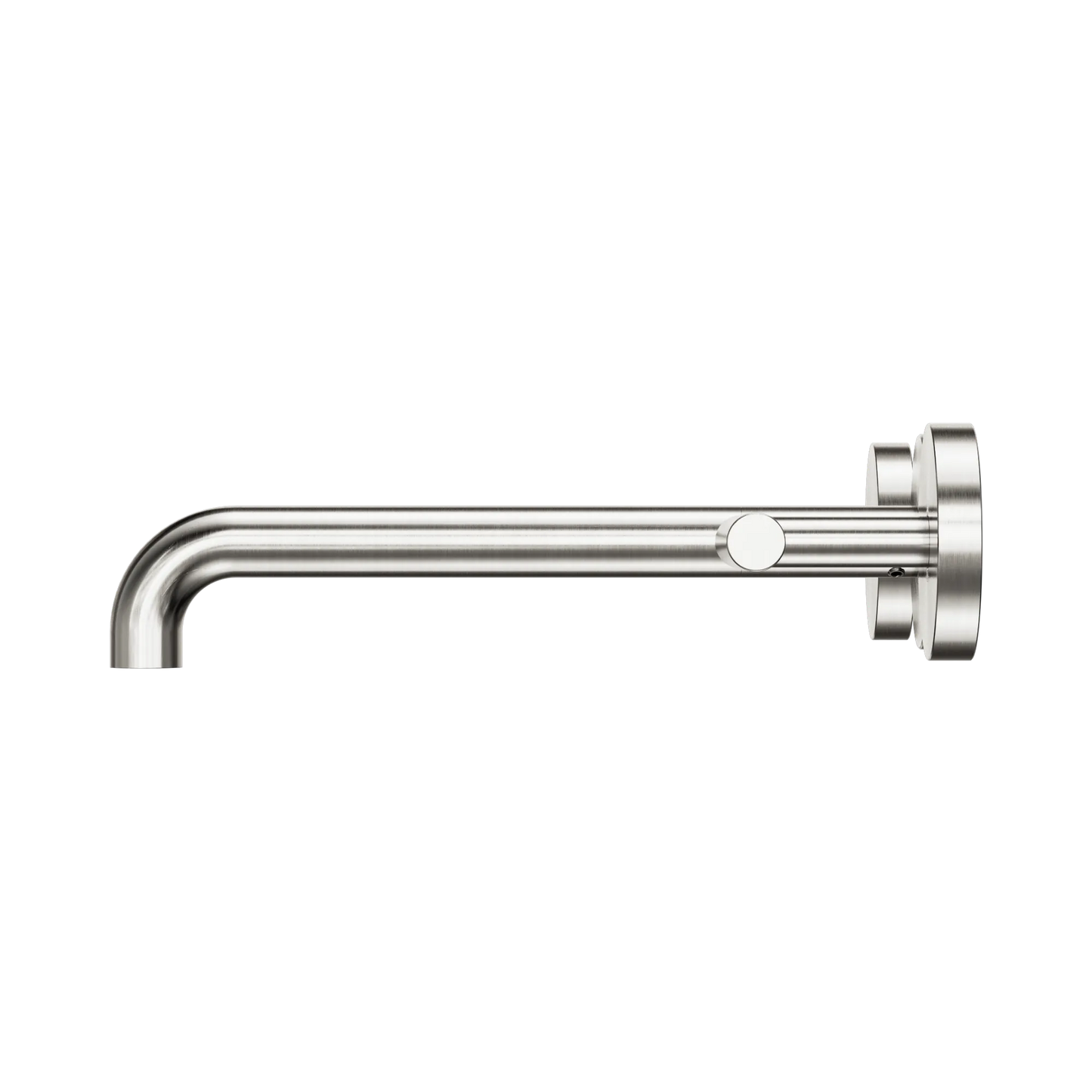 Mecca Lever Wall Basin/Bath Set 220mm Spout Brushed Nickel