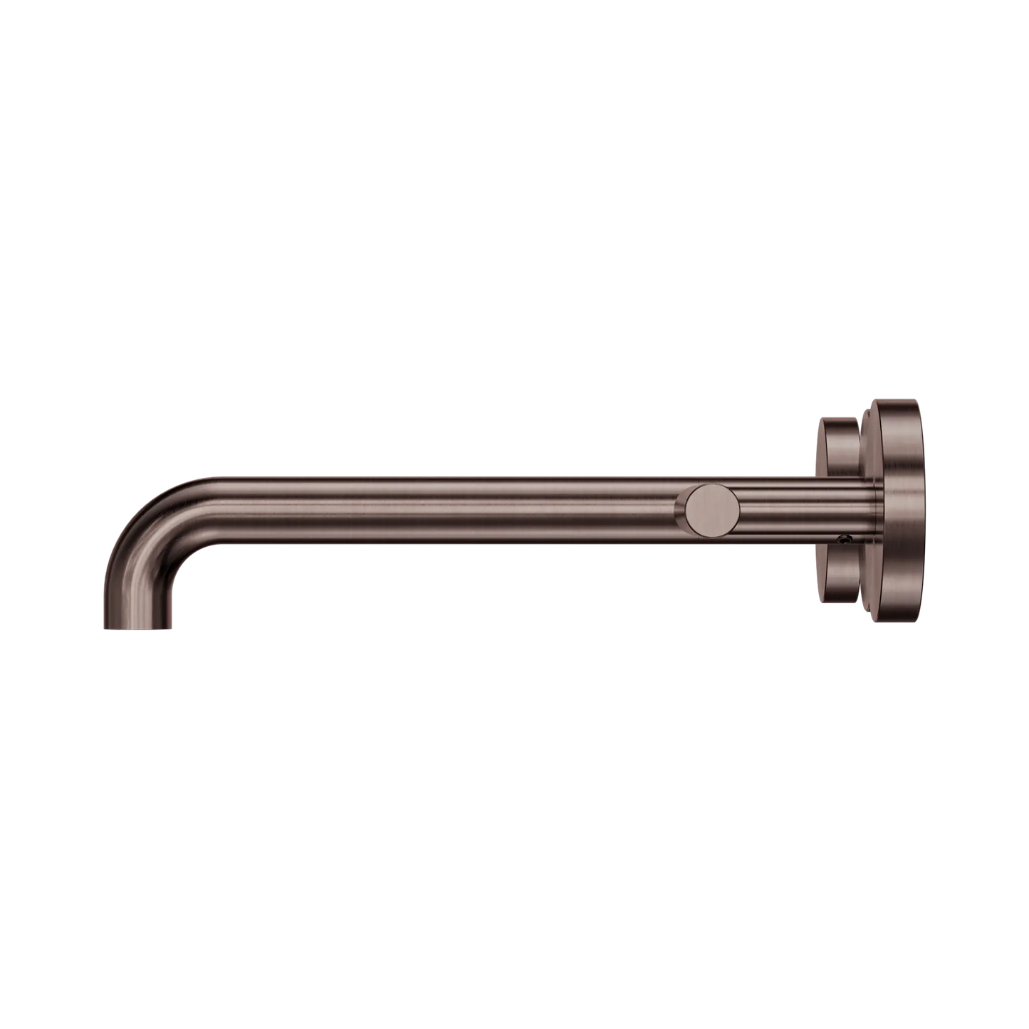 Nero Mecca Lever Wall Basin/Bath Set 220mm Spout Brushed Bronze