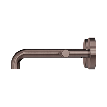 Nero Mecca Lever Wall Basin/Bath Set 160mm Offset Spout Brushed Bronze