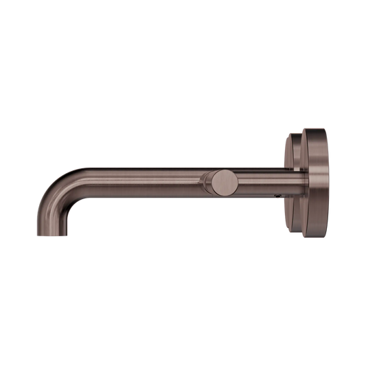 Mecca Lever Wall Basin/Bath Set 160mm Offset Spout Brushed Bronze