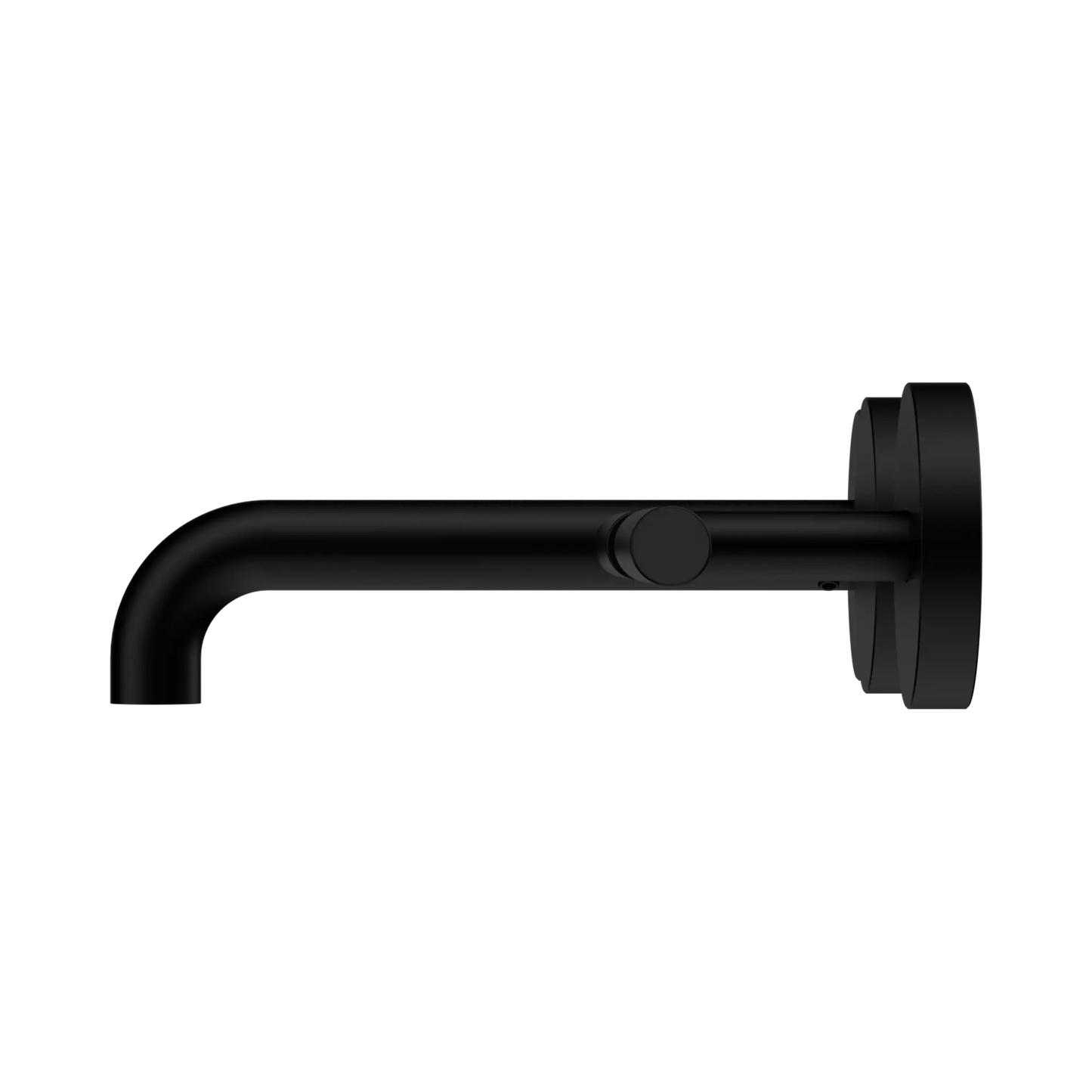 Mecca Lever Wall Basin/Bath Set 160mm Offset Spout Matte Black