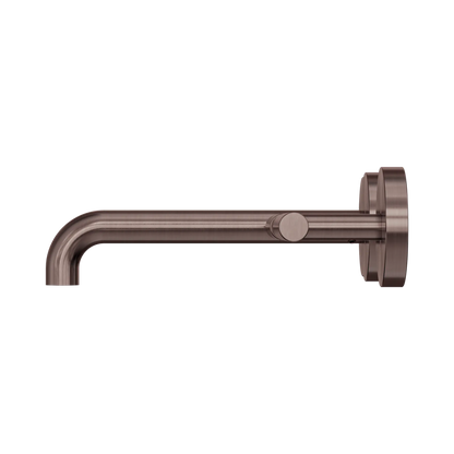 Mecca Lever Wall Basin/Bath Set 185mm Offset Spout Brushed Bronze