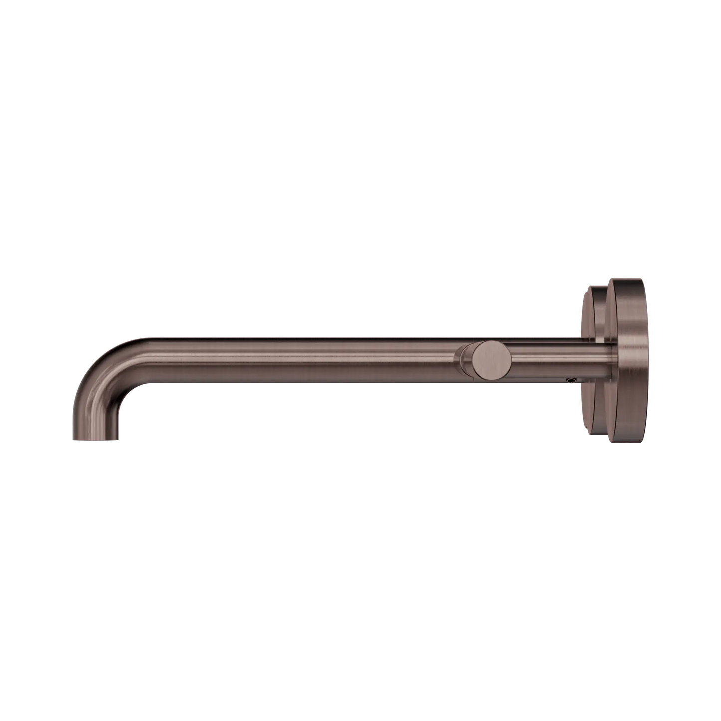Mecca Lever Wall Basin/Bath Set 220mm Offset Spout Brushed Bronze