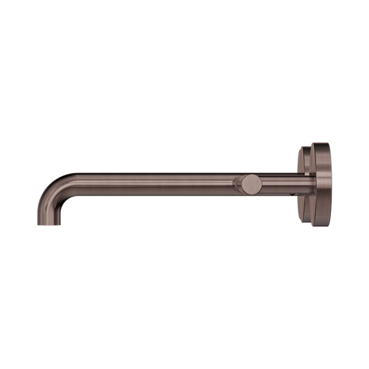 Mecca Lever Wall Basin/Bath Set 220mm Offset Spout Brushed Bronze