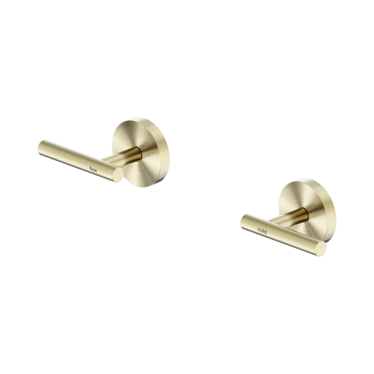 Mecca Lever Wall Top Assembly Brushed Gold