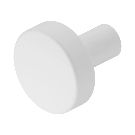 Mecca Cabinet Knob â€“ Ã˜26 Matte White