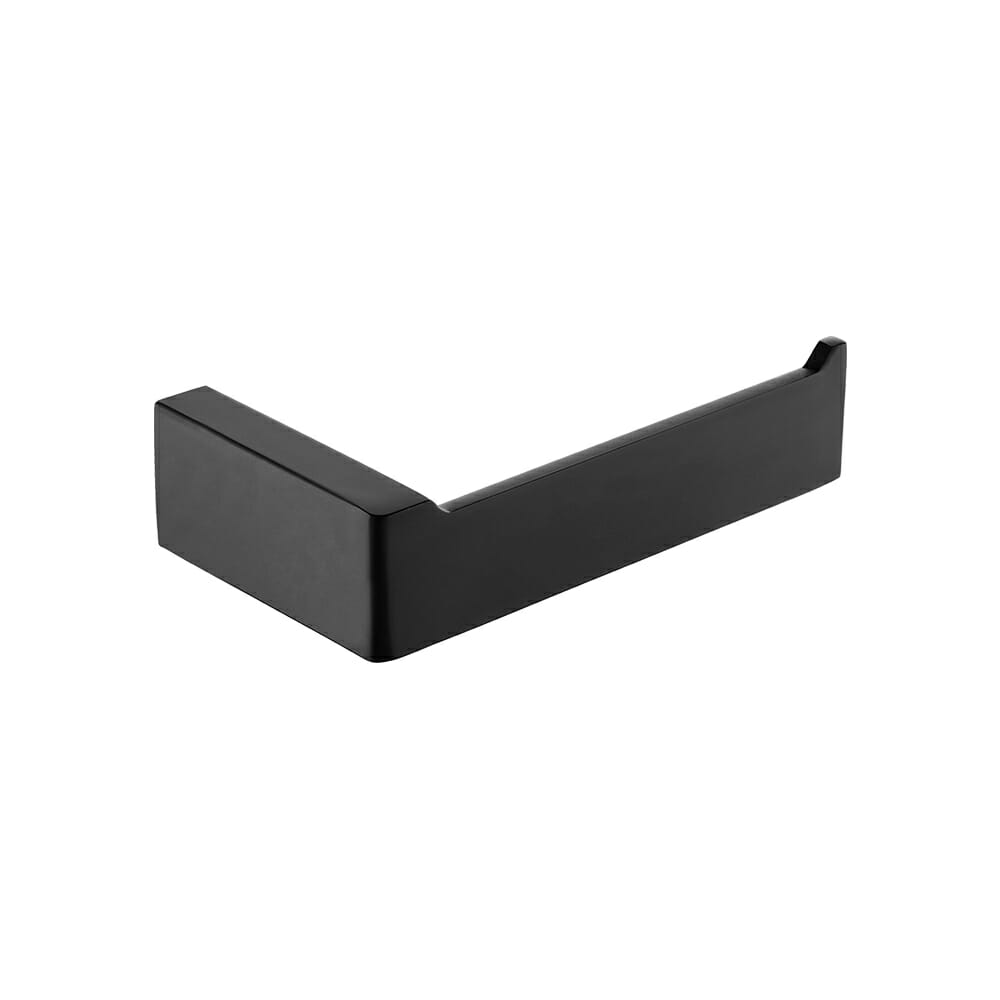 Cavallo Matte Black Square Towel Roll Holder