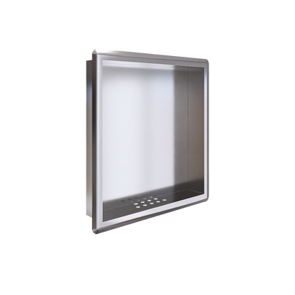 Recessed Large Soap and Shampoo Holder, Satin Stainless Steel