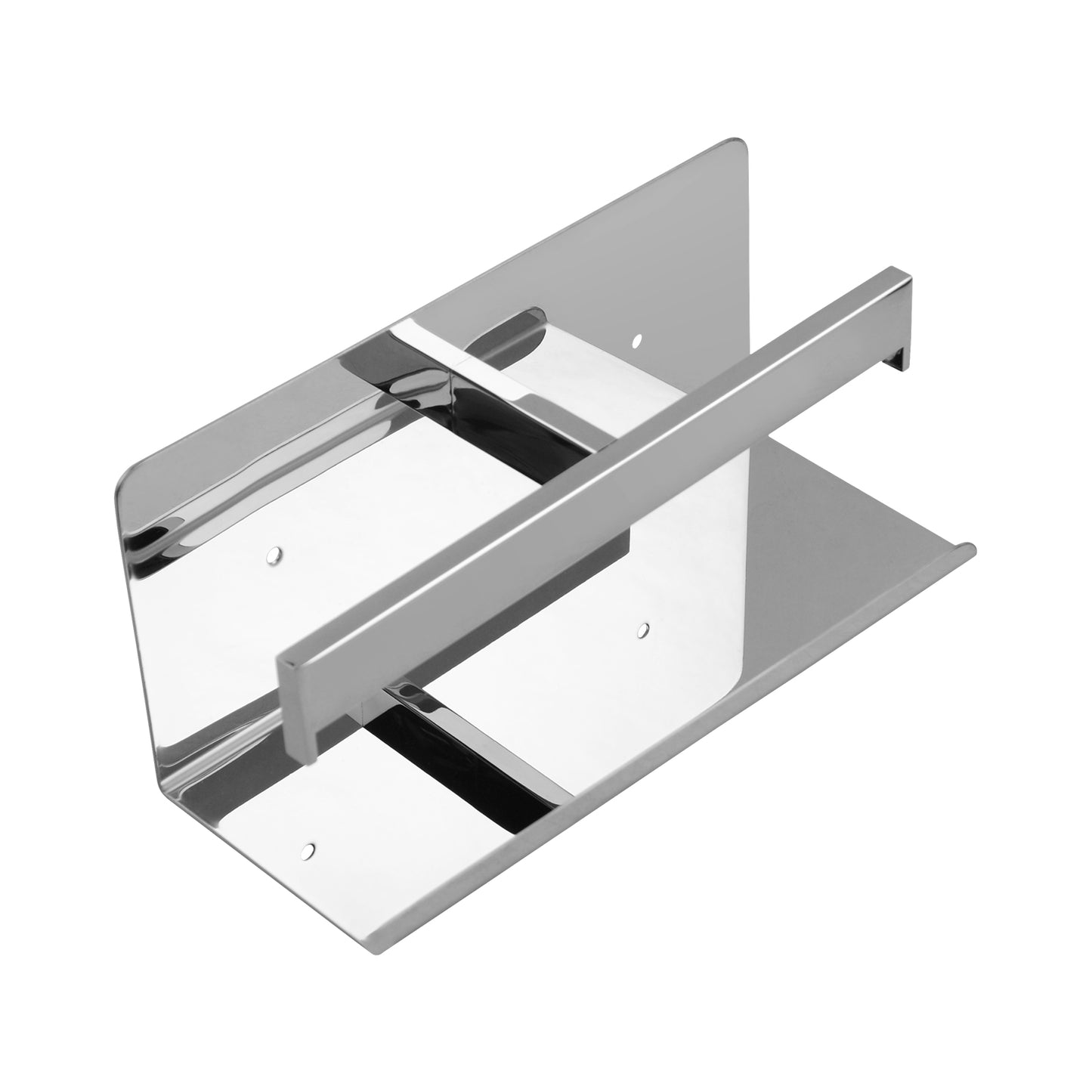 IVANO Series Chrome Double Toilet Paper Holder with Cover
