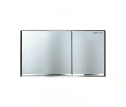Geberit Brushed chrome, chrome trim 115.640.GH.1 Push Button