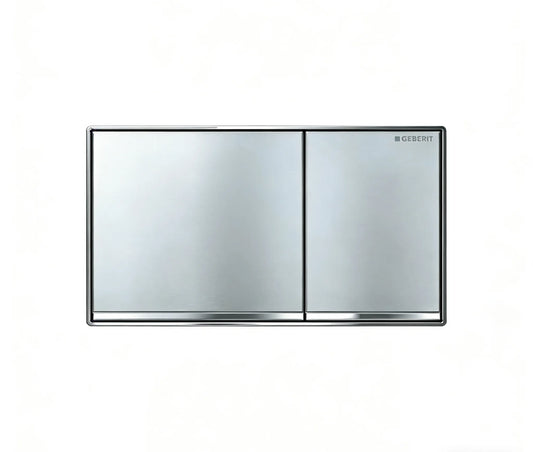 Geberit Brushed chrome, chrome trim 115.640.GH.1 Push Button