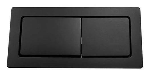 Square Press Button Matt Black Standard Toilet Cistern