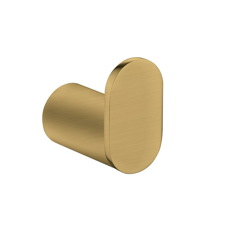 Brushed Yellow Gold Round Robe Hook