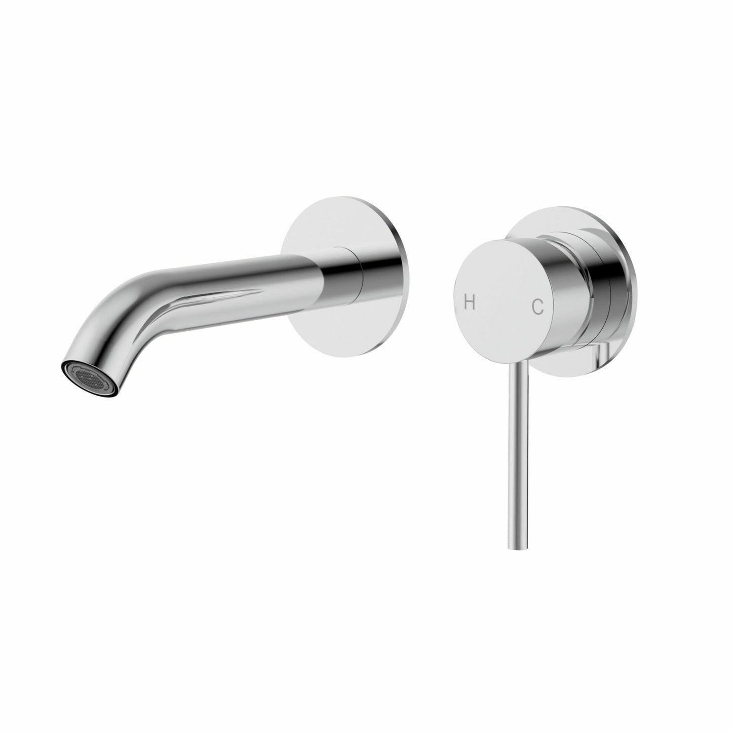 Otus Slimline Stainless Steel Wall Basin Mixer Separate Back Plate Trim Kits - Chrome