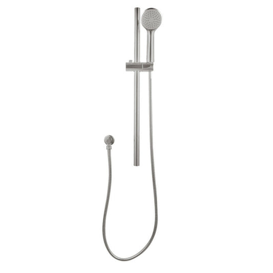 Pentro Brushed Nickel Round Handheld Shower Rail Set