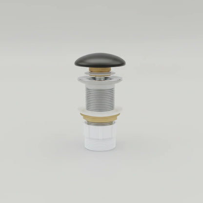 Matte Black Ceramic Cap for Pop-up Waste