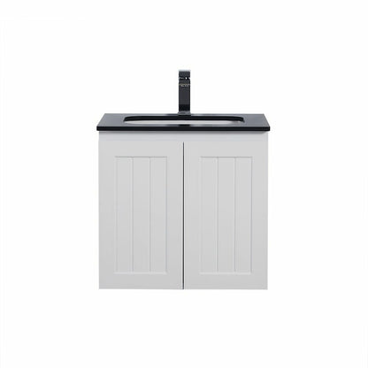 600mm Acacia Wall Hung Vanity PVC Cabinet Only - Matte White