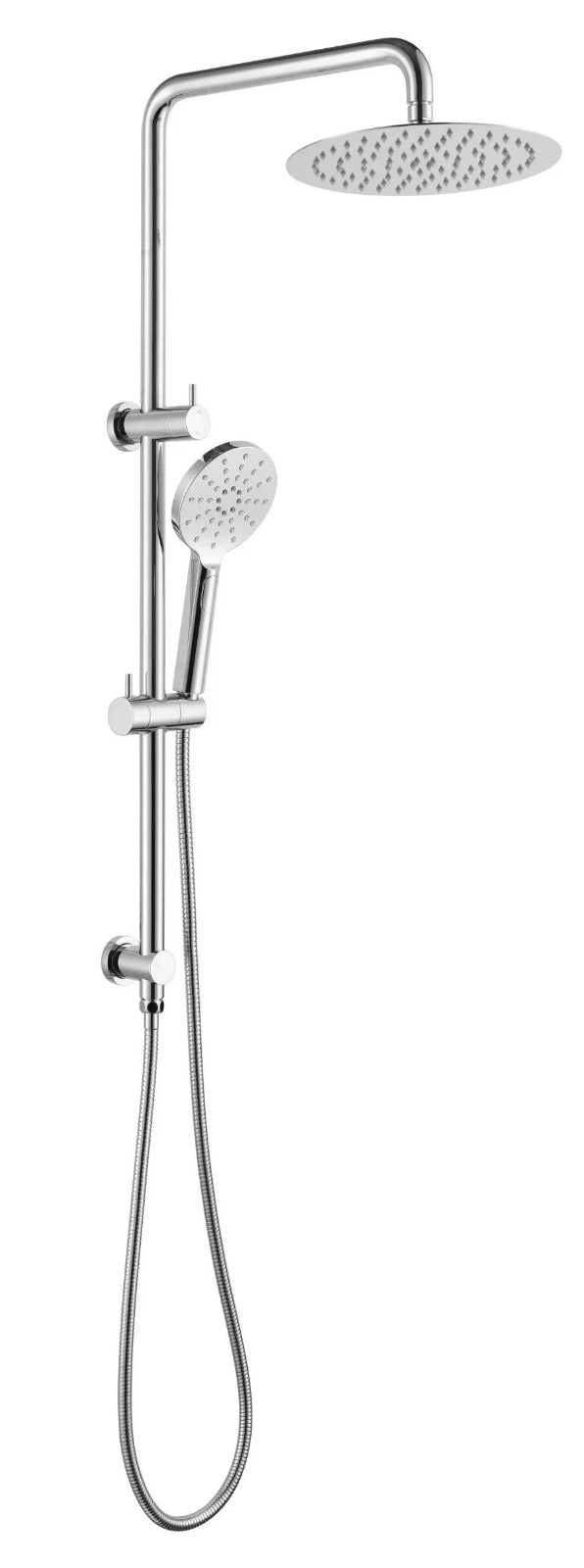 Mica Dual Shower Rail - Round - Brushed Nickel
