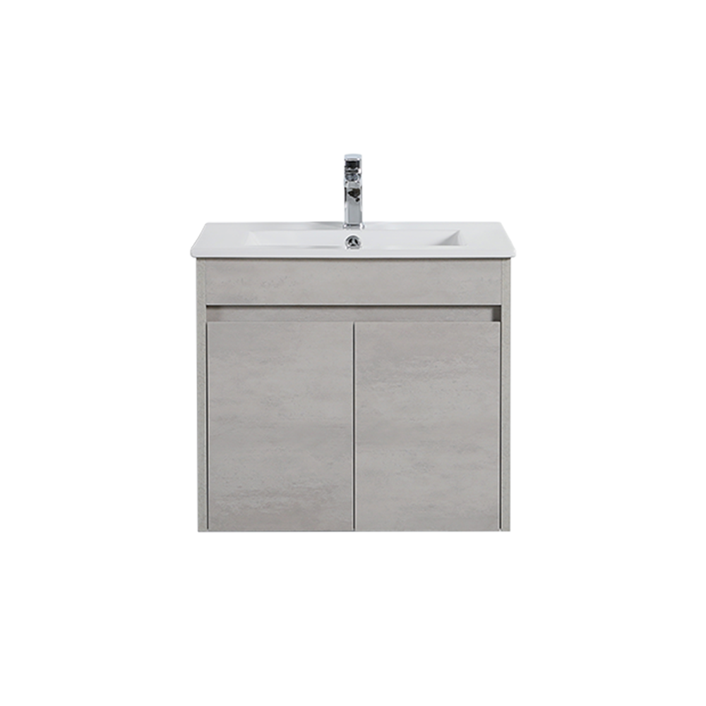 Nova Plywood Wall Hung Vanity - Concrete   Grey - 600mm