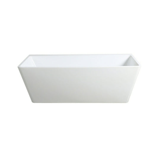 Avis Back To Wall Bathtub -  Acrylic Gloss White - 1700