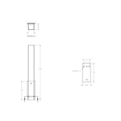 Accessory Pack to suit ML_BSBISLAND_BLK -  Finish: Designer Black Anodised Aluminum