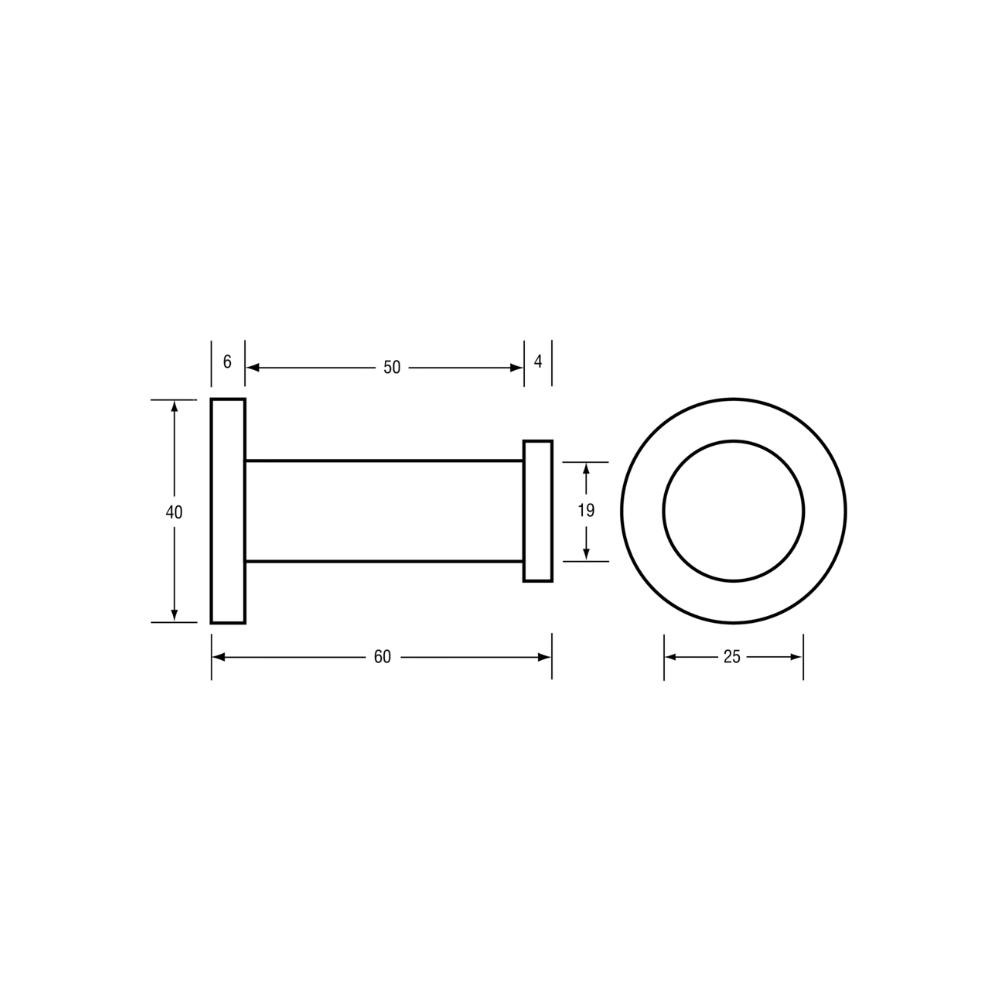 Lachlan Robe Hook Designer Black