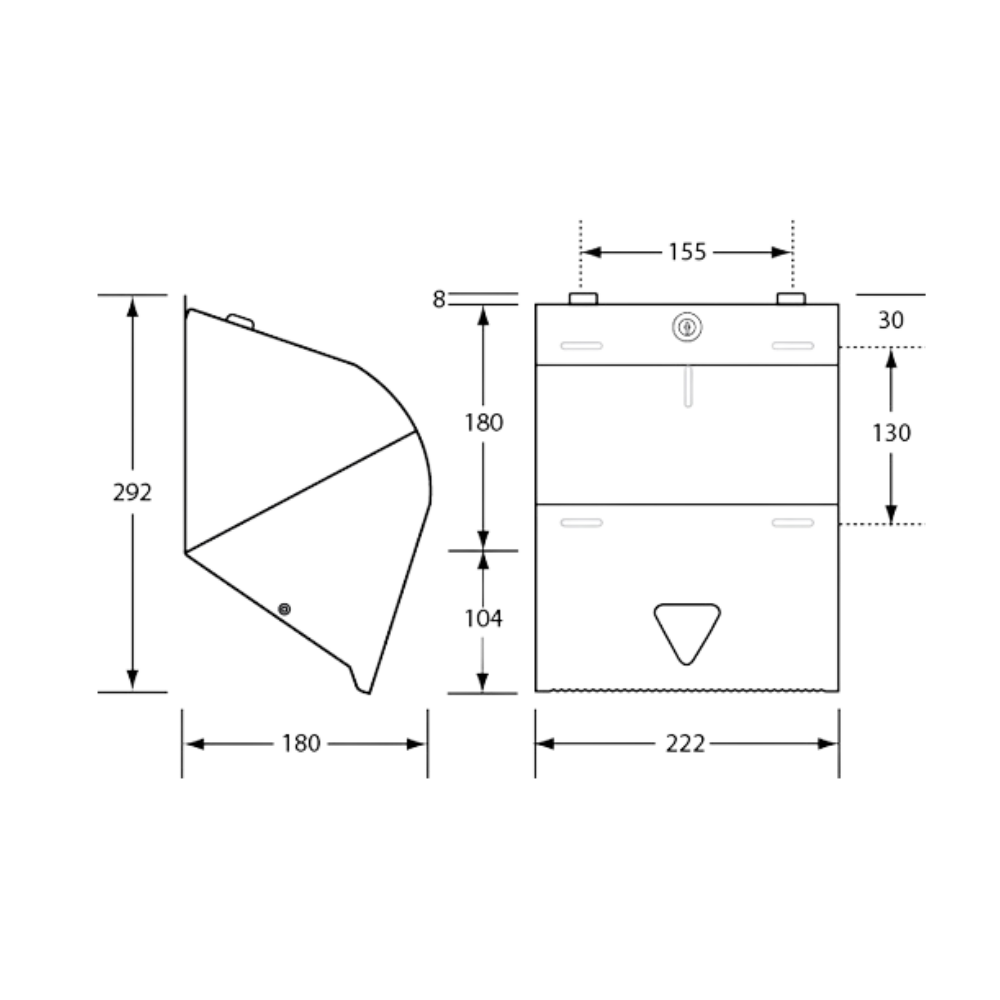 Paper Towel Roll Dispenser SS