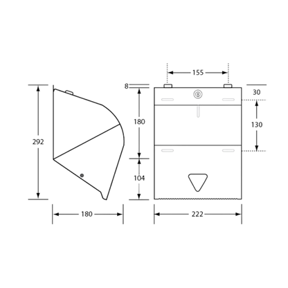 Paper Towel Roll Dispenser SS