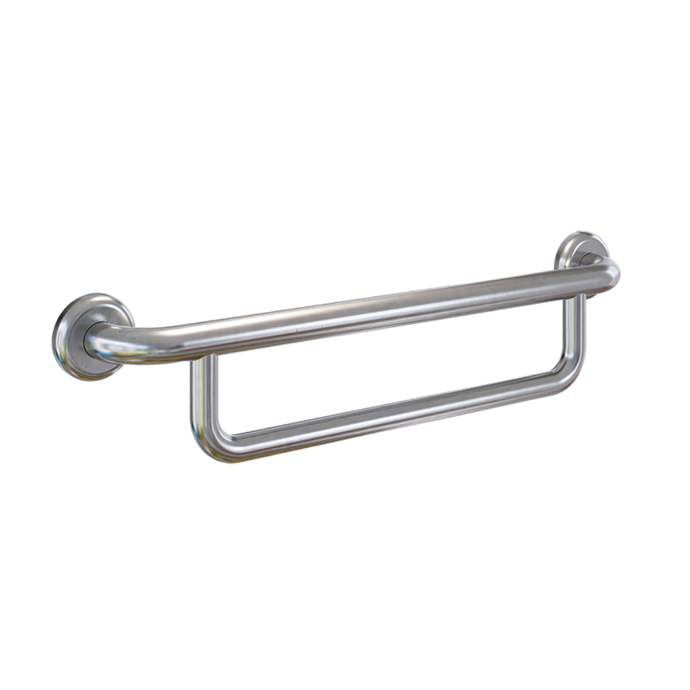 Grab Rail (C) 600x32 SS With Undermount Towel Rail