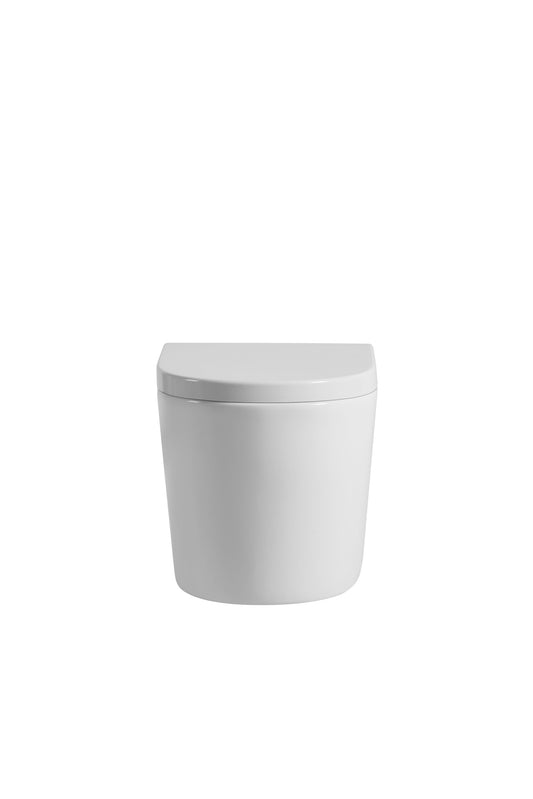 Veda Rimless Wall Faced Floor Pan - Gloss White