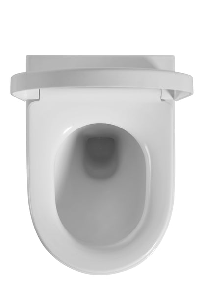 Veda Rimless Wall Faced Floor Pan - Gloss White