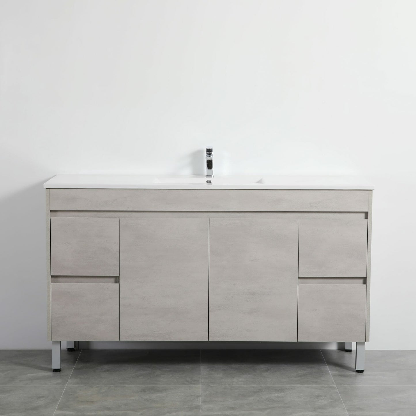 Nova Plywood Floor Vanity - Concrete Grey   - 1200mm