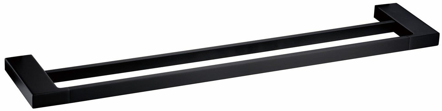 Eden Double Towel Rail 800 mm - Matt Black