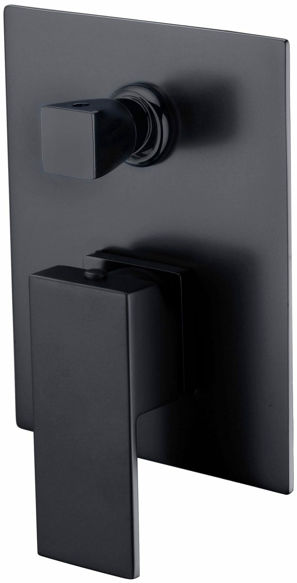 Rosa Wall Mixer With Diverter - Matt Black