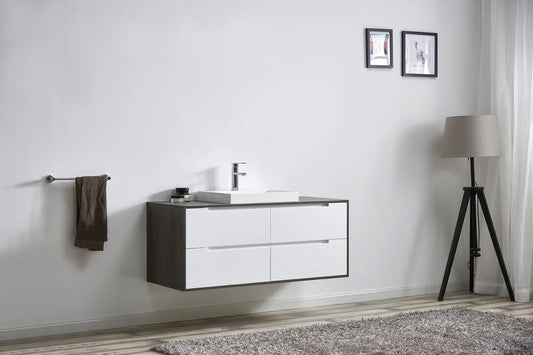 Wall Hung Vanity with Ceramic Top - 1200mm