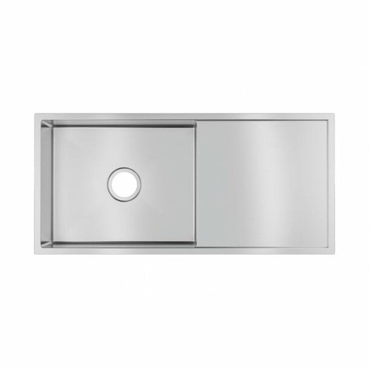 1.2mm Handmade Top/Undermount Single Bowl   Kitchen Sink - 960x450x230mm