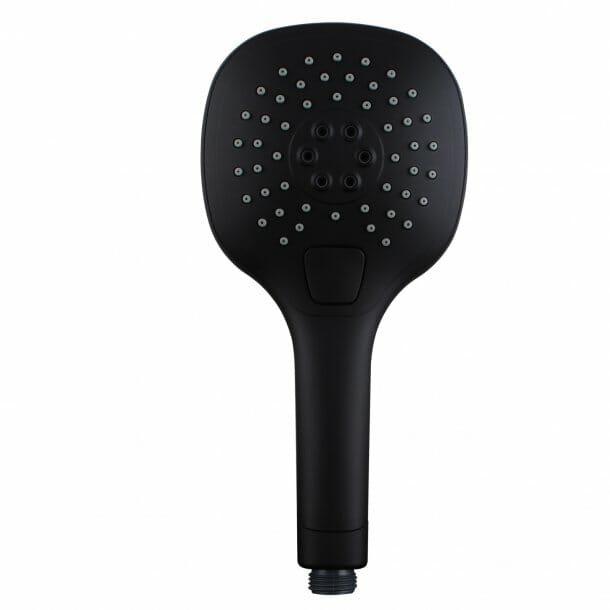 Matt Black ABS 3 Functions Handheld   Shower Head Only