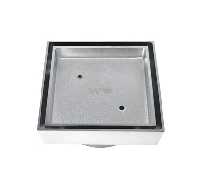 Smart 114 Brass Chrome Square Tiles Waste