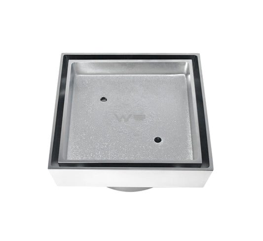 Smart 114 Brass Chrome Square Tiles Waste