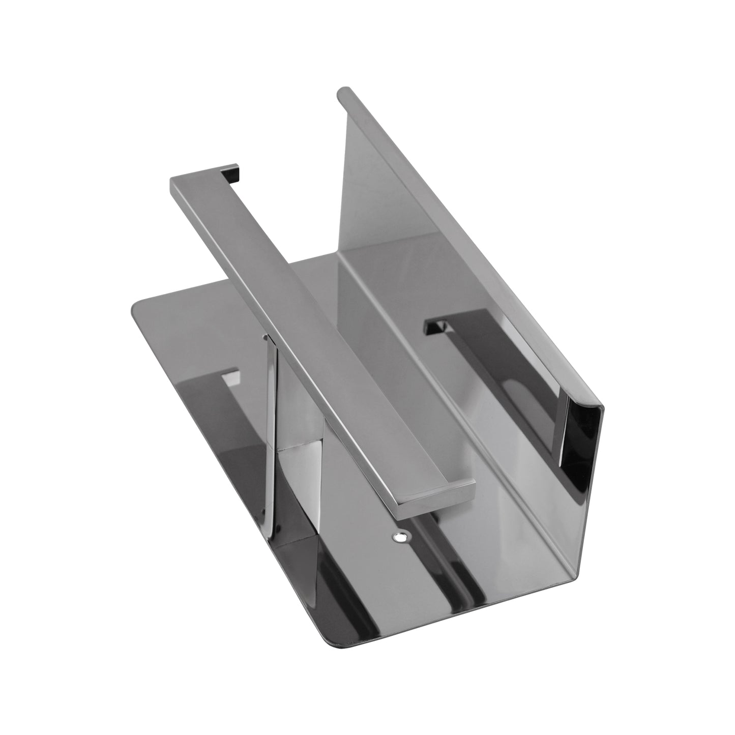 IVANO Series Chrome Double Toilet Paper Holder with Cover