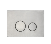R&T Dual Flush Plate Round- Stainless Steel