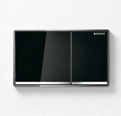 Geberit Black, chrome trim 115.640.SJ.1 Push Button