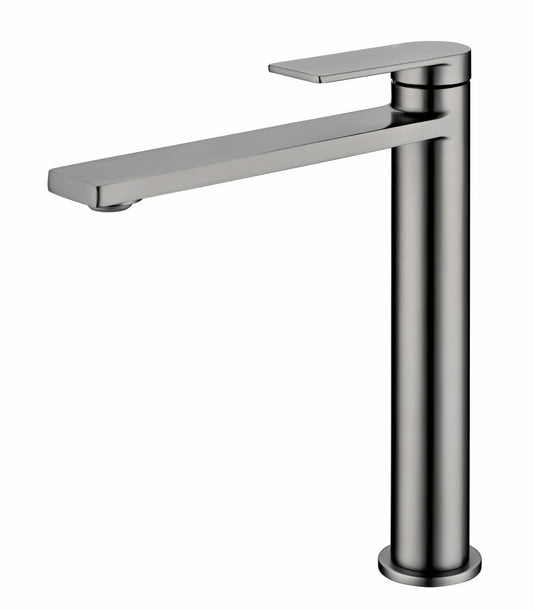Ruki High Rise Basin Mixer - Gunmetal