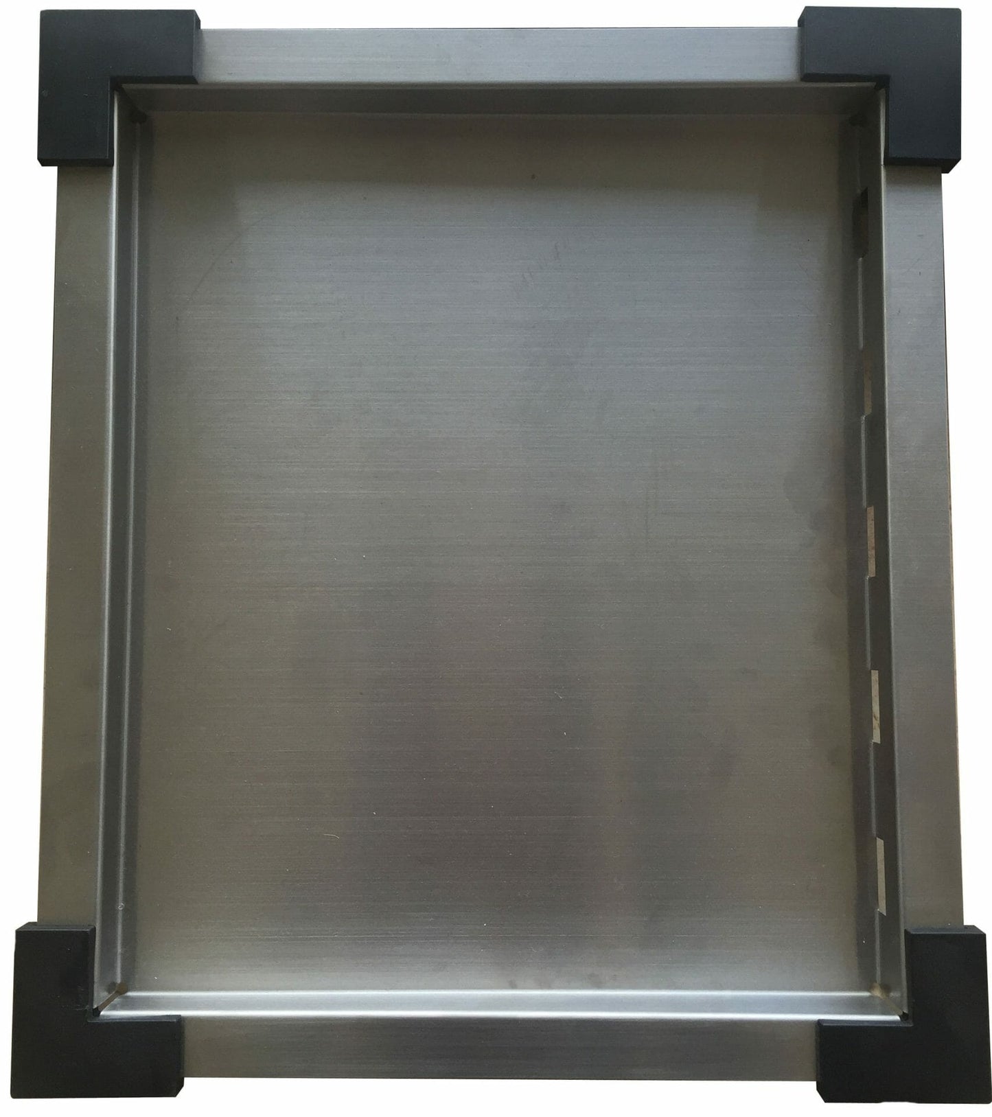 Square Tray with Side Hole - Stainless Steel