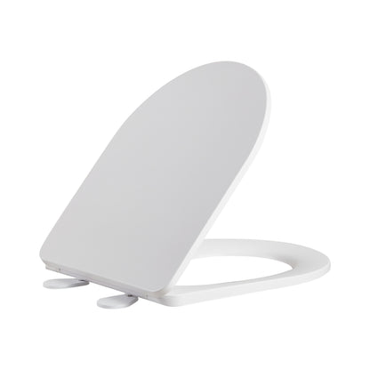 Veda Rimless Back-to-Wall Toilet Suite - Gloss White