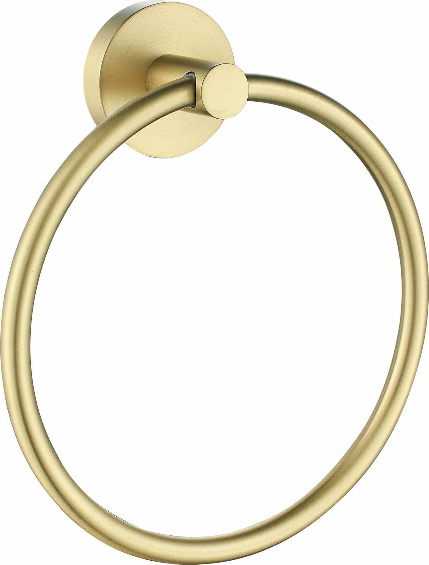 Otus Round Towel Ring - Brushed Gold