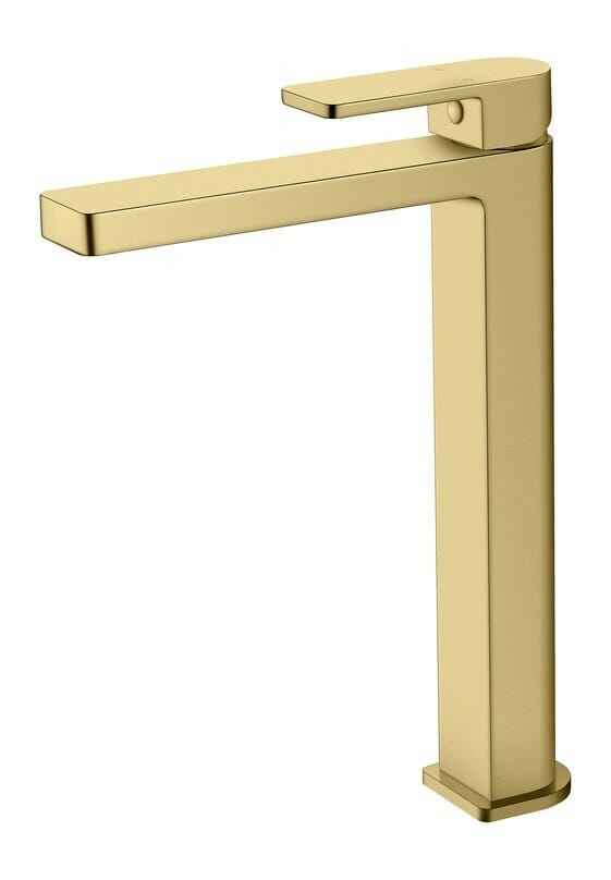 Flores Basin Mixer - Brushed gold