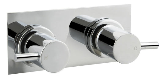 Wall Top With Plate - Chrome