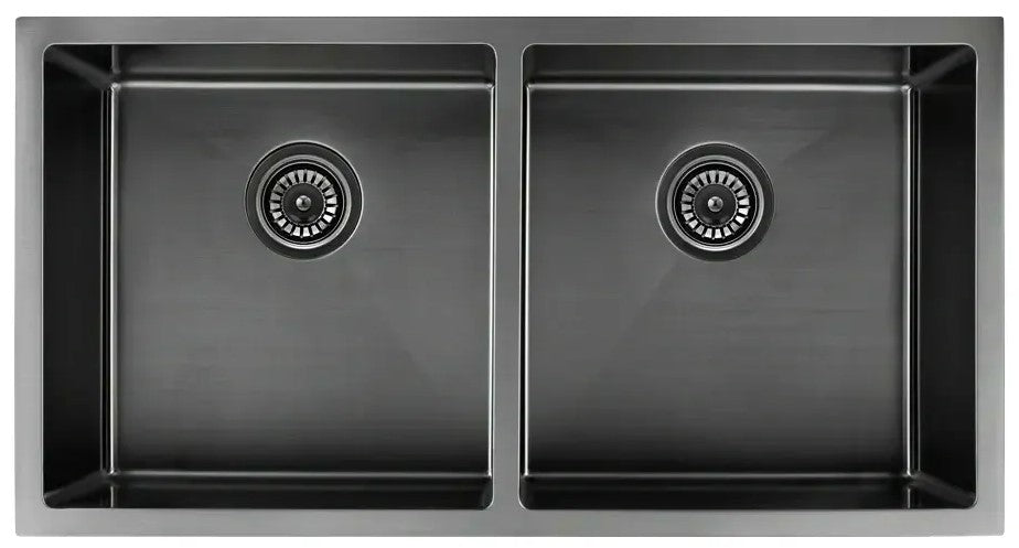 Scratch Resistant Sandblasted Nano Glaze Double Bowl Sink - 760X440X220mm